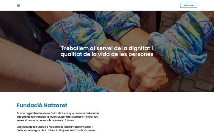 Screenshot of fundacionatzaret.org