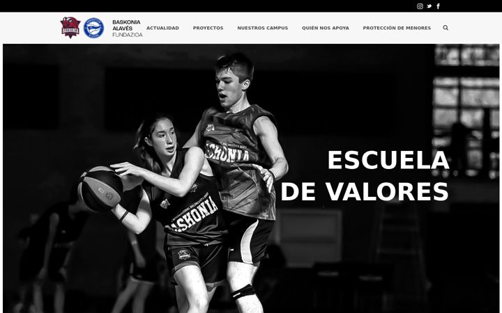 Screenshot of fundacionbaskoniaalaves.org
