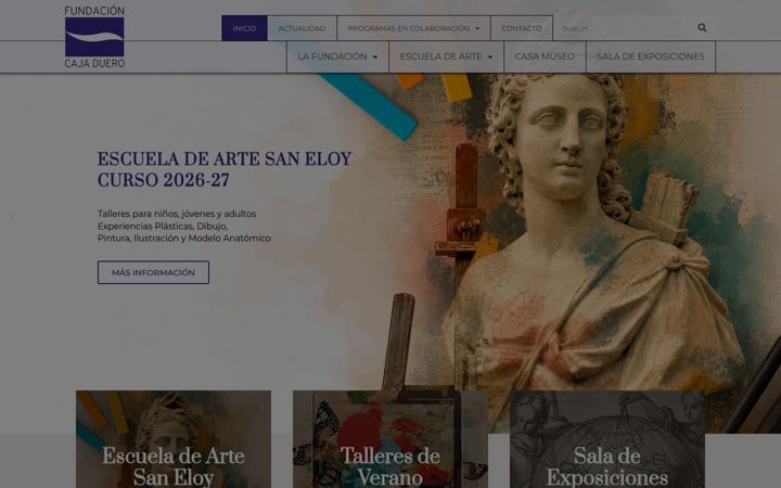 Ekrano kopija fundacioncajaduero.es