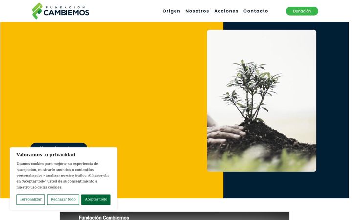 Screenshot of fundacioncambiemos.com