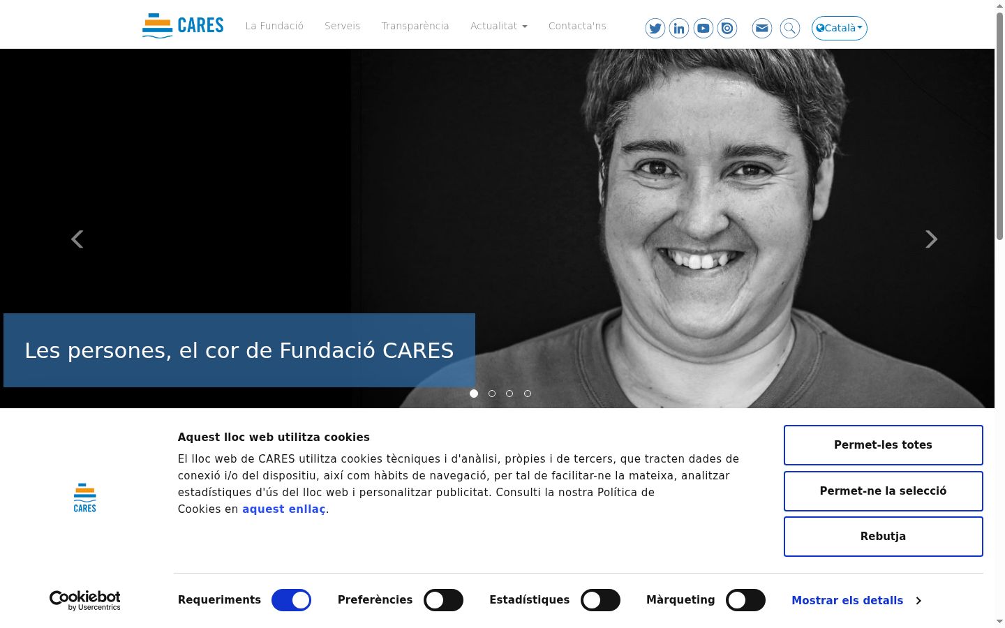 Screenshot van de toestemmingsbanner zoals getoond vóór enige interactie