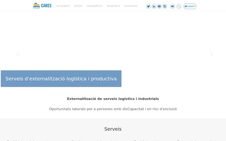 Screenshot of fundacioncares.org