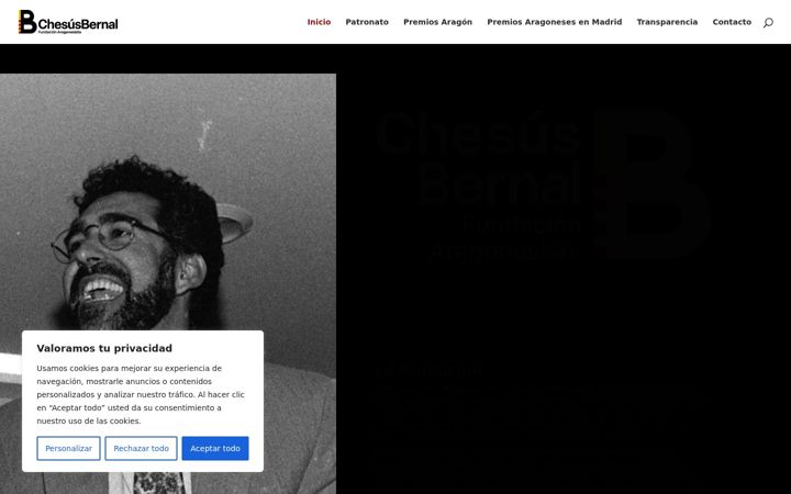 Screenshot of fundacionchesusbernal.com