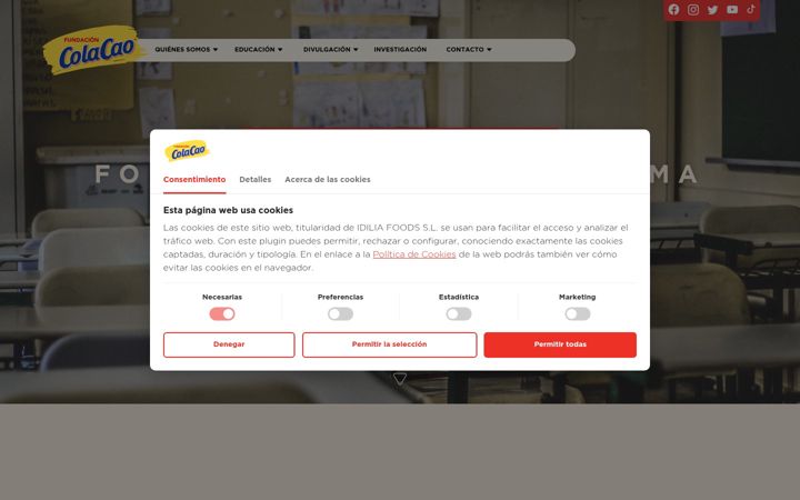 Screenshot of fundacioncolacao.org