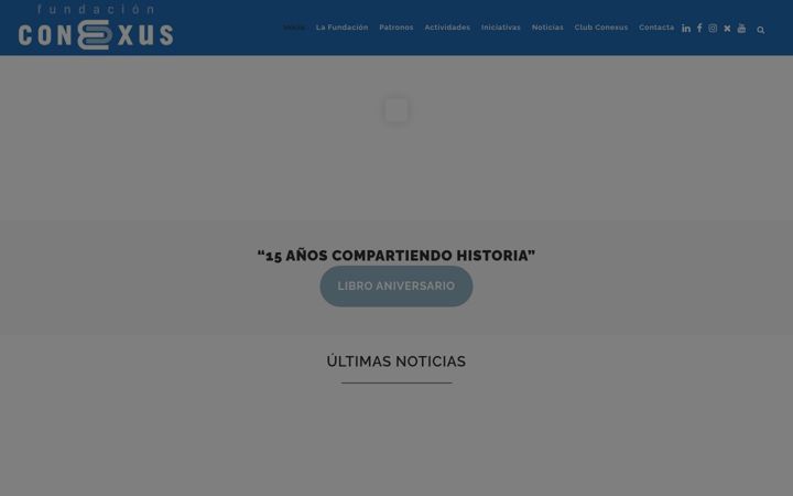 Ekrano kopija fundacionconexus.es