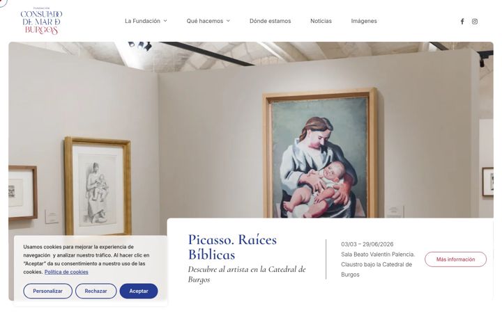 Screenshot of fundacionconsuladodelmardeburgos.es