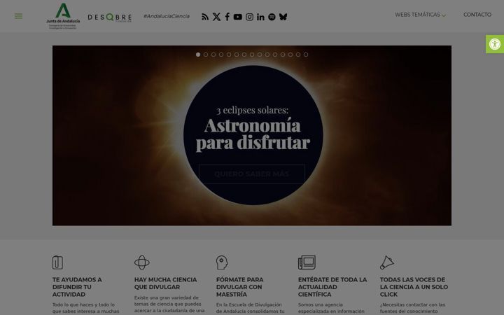 Screenshot of fundaciondescubre.es