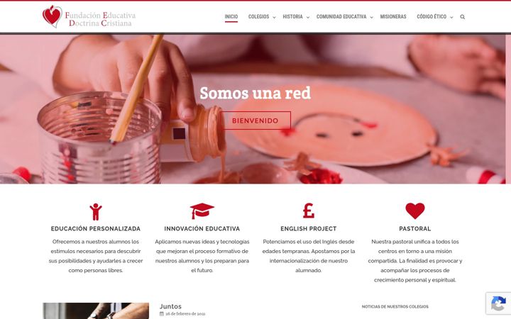 Ekrano kopija fundaciondoctrinacristiana.es