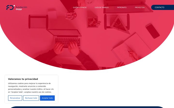 Ekrano kopija fundaciondoppempleoysociedad.es