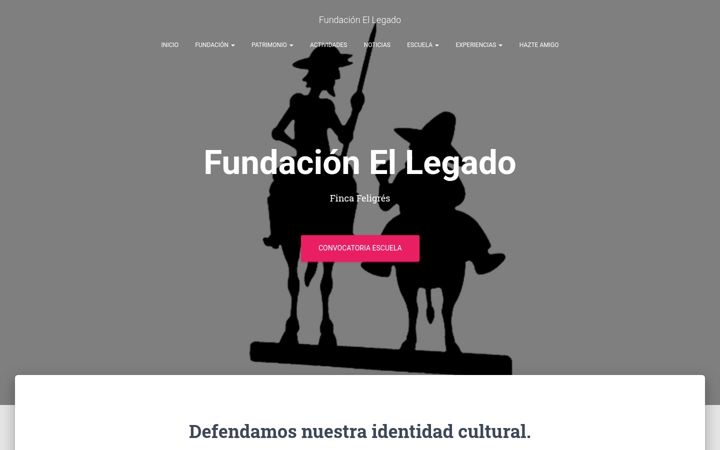 Screenshot of fundacionellegado.com
