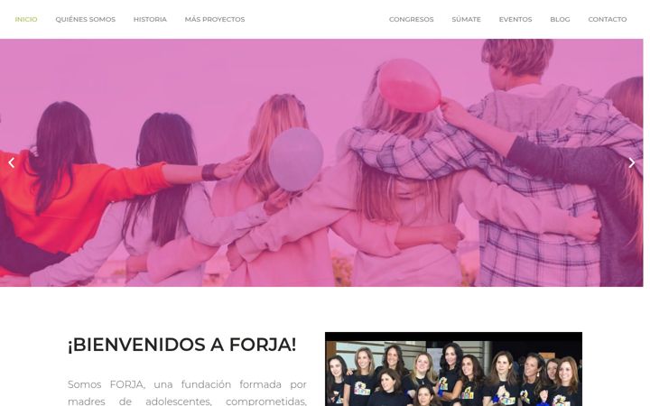 Screenshot of fundacionforja.org.mx