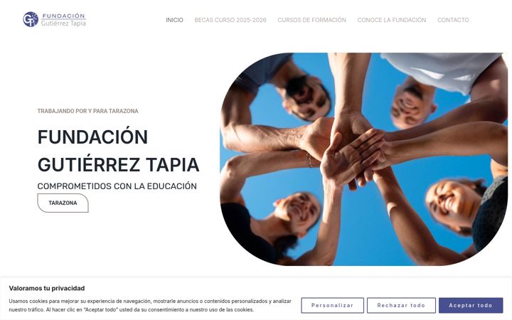 Screenshot of fundaciongutierreztapia.es