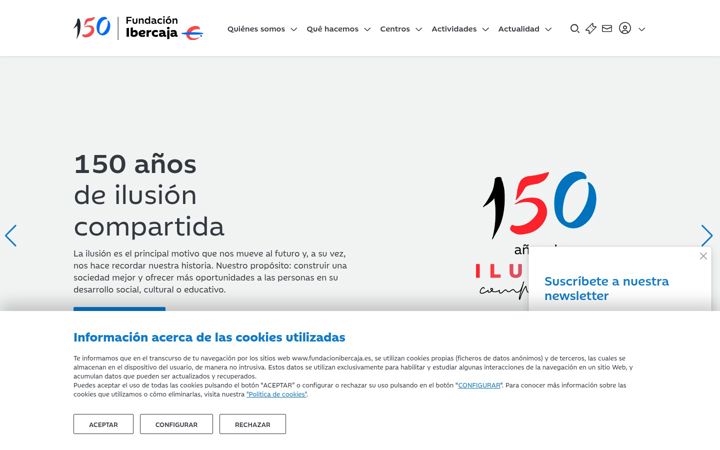 Screenshot of fundacionibercaja.es