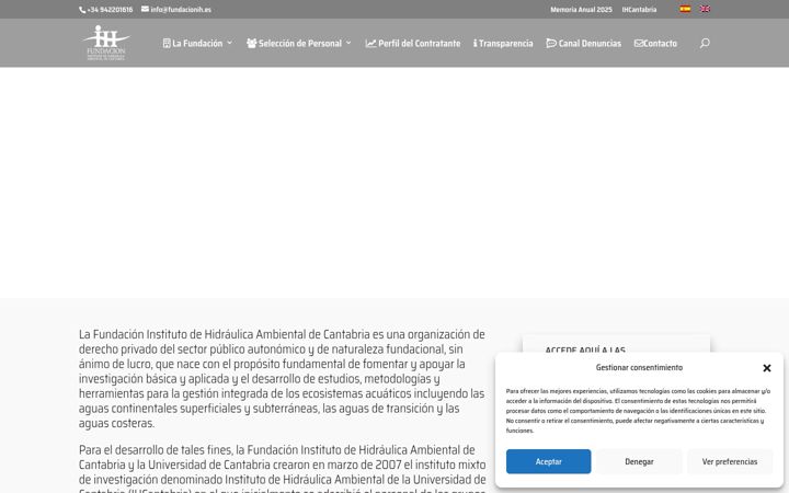 Screenshot of fundacionih.es