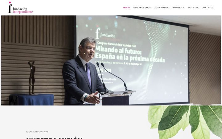 Captură de ecran a fundacionindependiente.es
