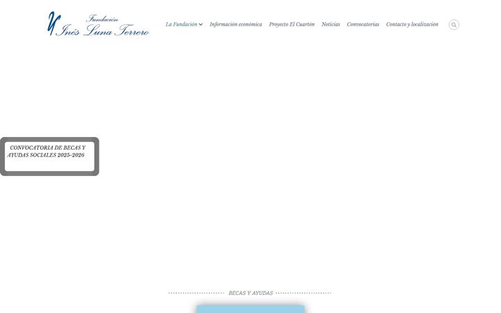 Screenshot of fundacionineslunaterrero.es