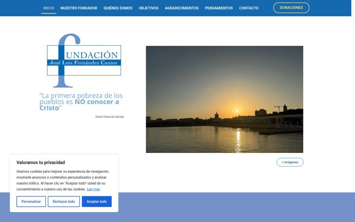 Captură de ecran a fundacionjlfernandezcantos.es