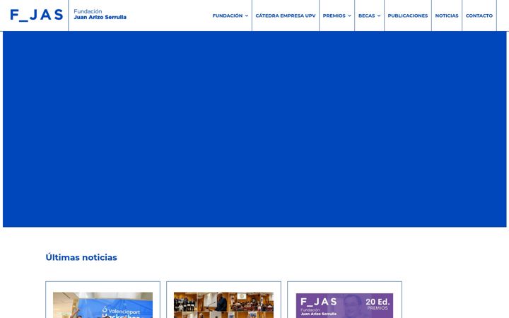 Screenshot of fundacionjuanarizo.com