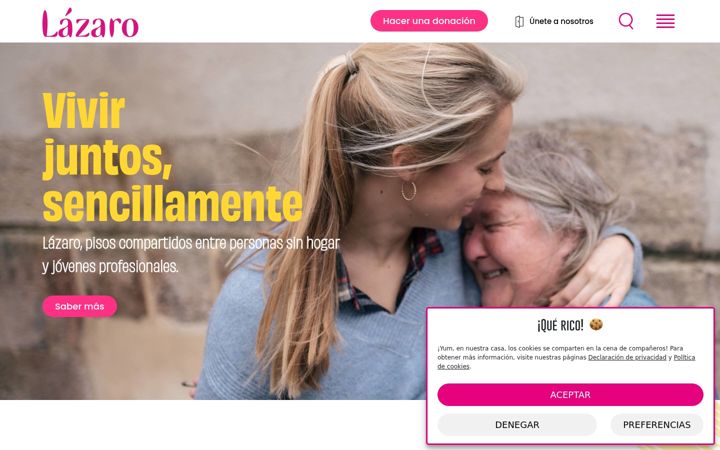 Ekrano kopija fundacionlazaro.es