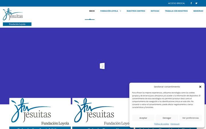 Screenshot of fundacionloyola.com
