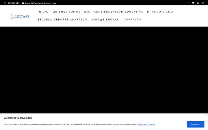 Screenshot of fundacionluctari.com