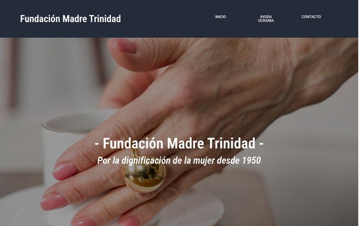 Screenshot of fundacionmadretrinidad.com