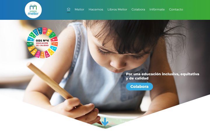 Screenshot of fundacionmelior.org