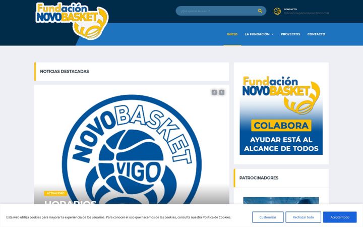 Ekrano kopija fundacionnovobasket.es