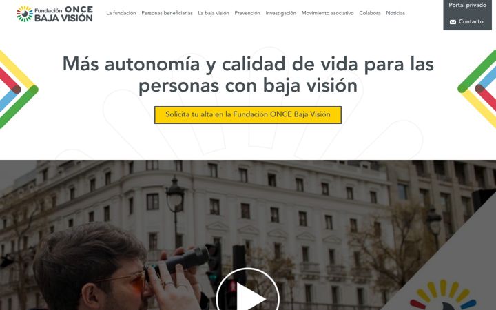 Screenshot of fundaciononcebajavision.es