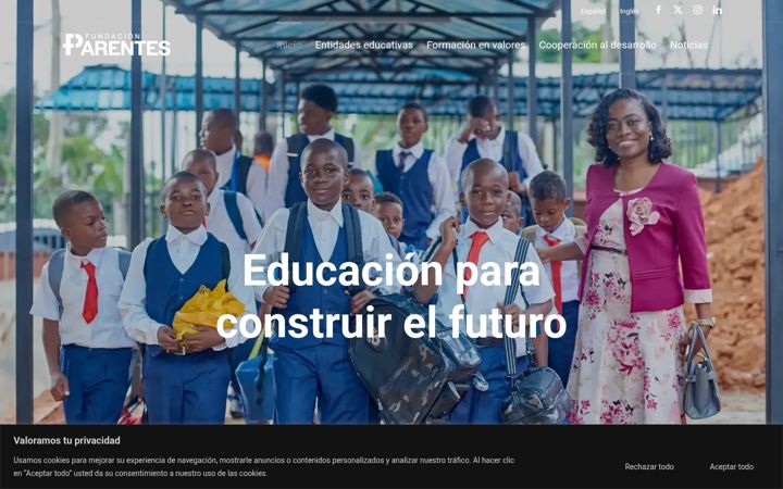 Screenshot of fundacionparentes.org