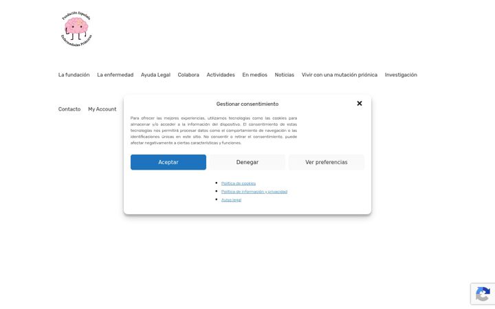 Screenshot of fundacionprionicas.org
