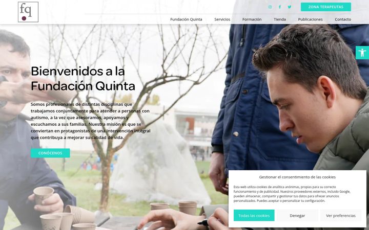 Screenshot of fundacionquinta.org