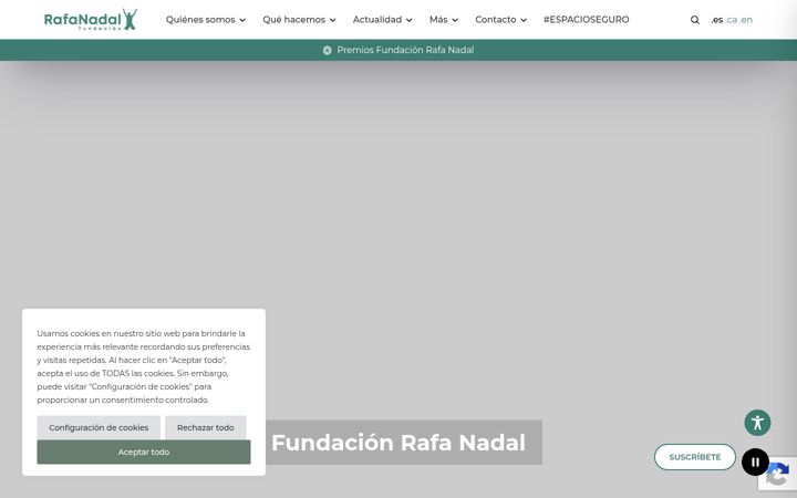 Screenshot of fundacionrafanadal.org