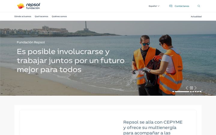 Screenshot of fundacionrepsol.com