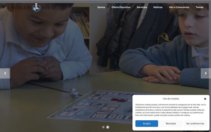 Screenshot of fundacionribera.es