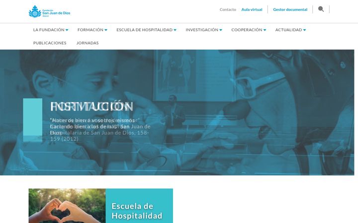 Screenshot of fundacionsjd.org