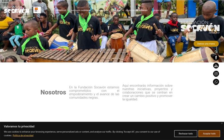 Screenshot of fundacionsocavon.com