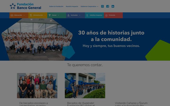 Screenshot of fundacionsusbuenosvecinos.org