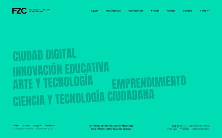 Screenshot of fundacionzcc.org
