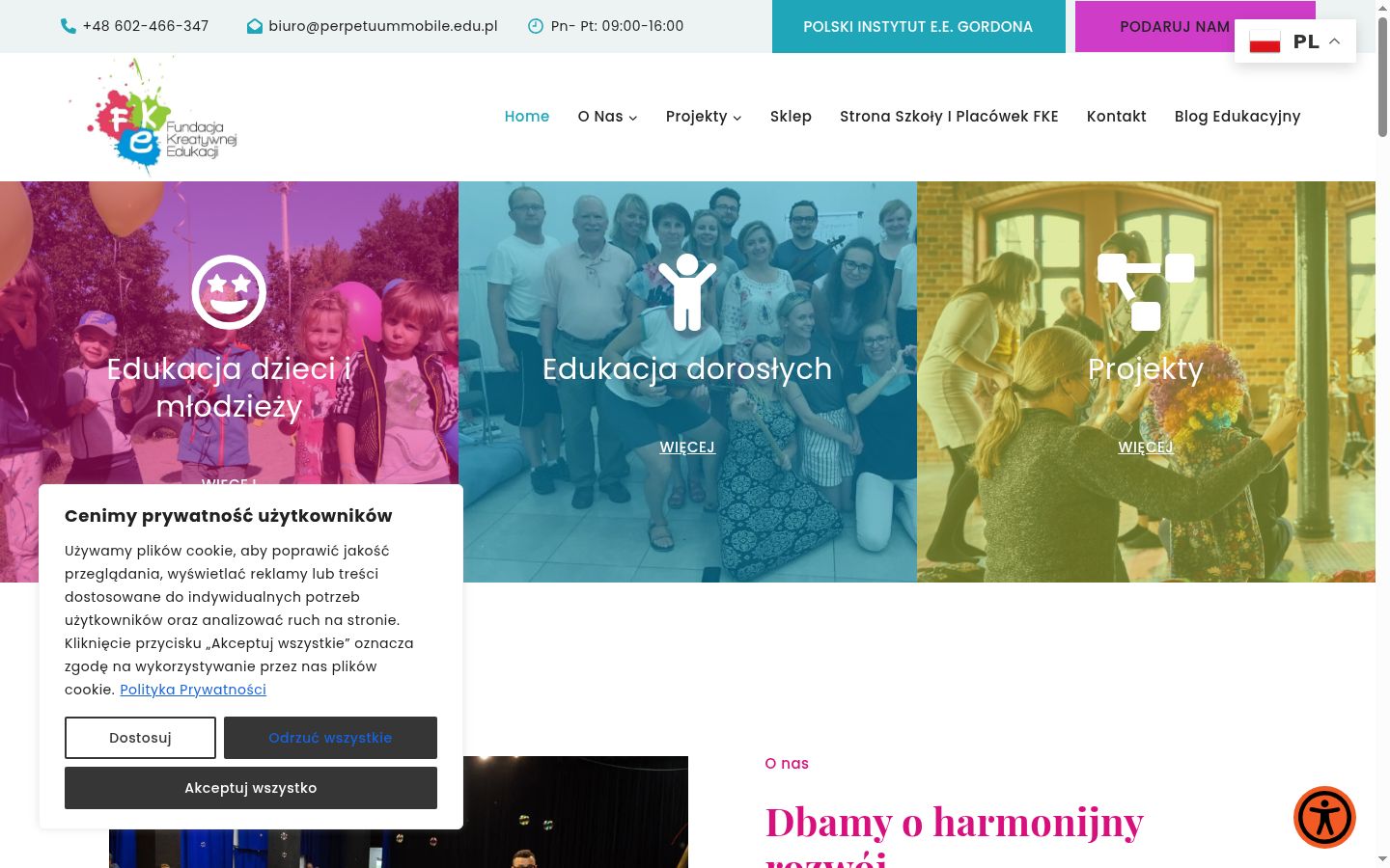 Screenshot tal-banner tal-kunsens muri qabel kwalunkwe interazzjoni