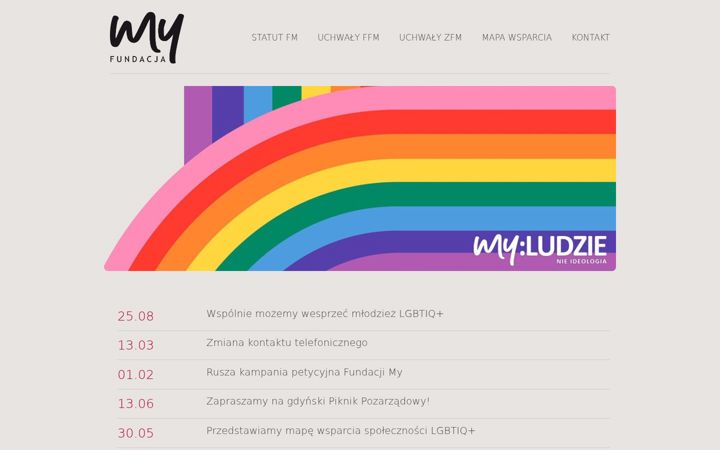 Screenshot of fundacjamy.org