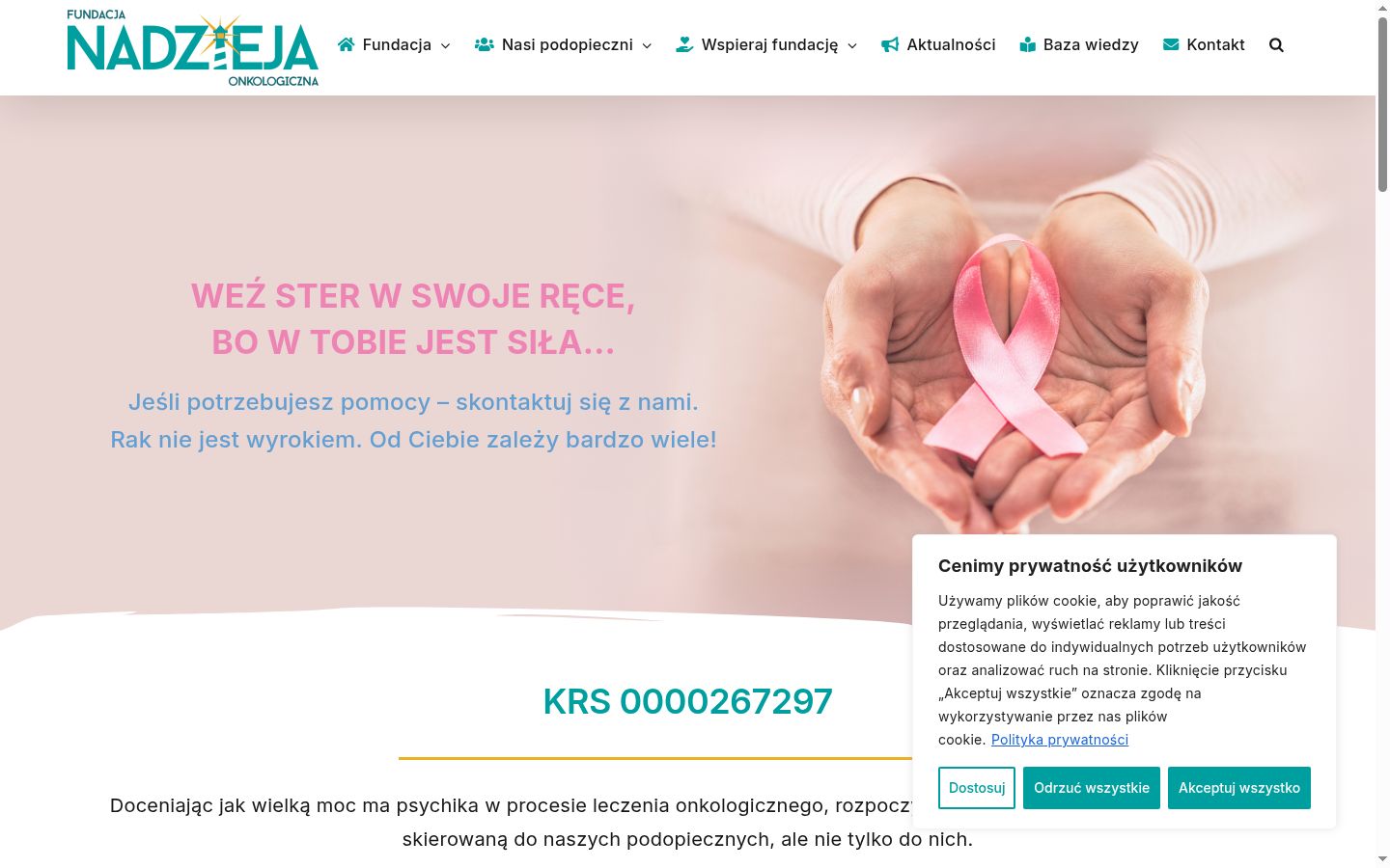 Snimka zaslona bannera za privolu prikazanog prije bilo kakve interakcije