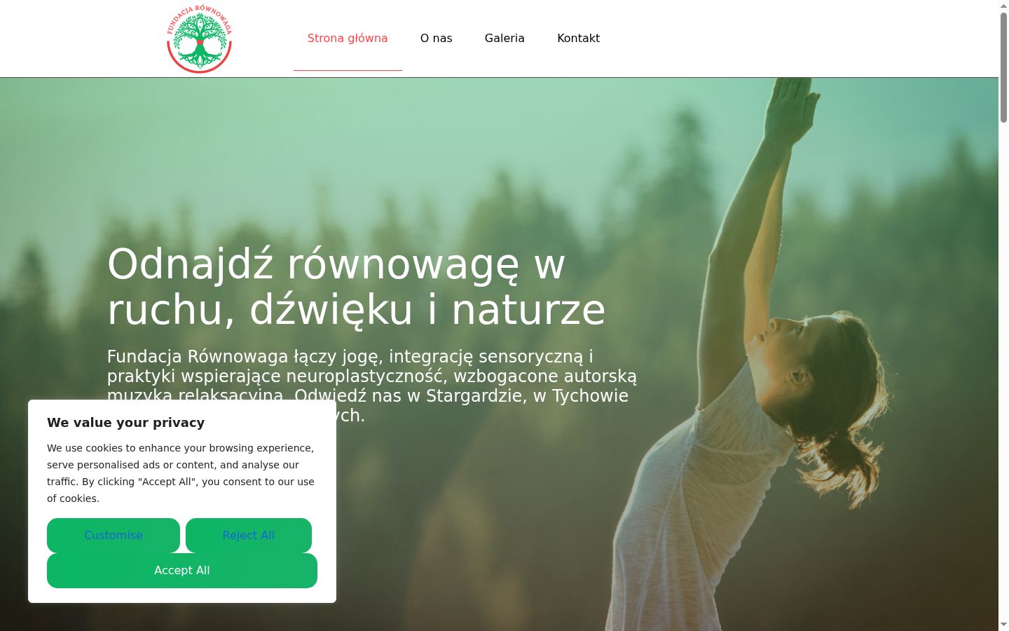 Screenshot des Einwilligungsbanners vor jeglicher Interaktion