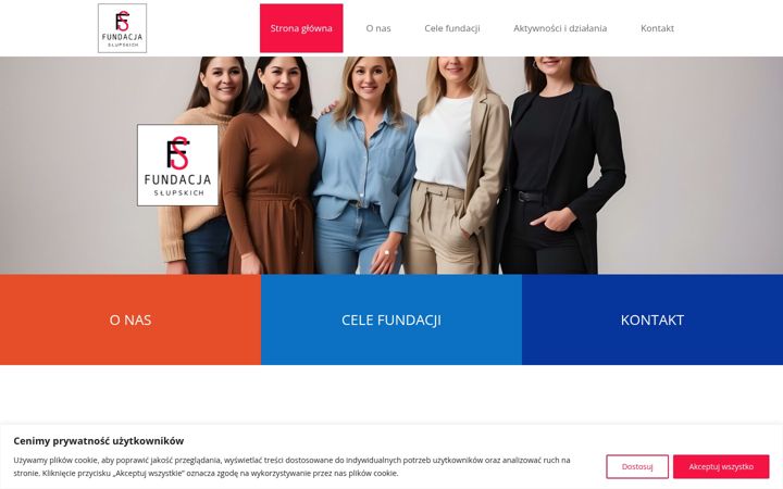 Screenshot of fundacjaslupskich.com