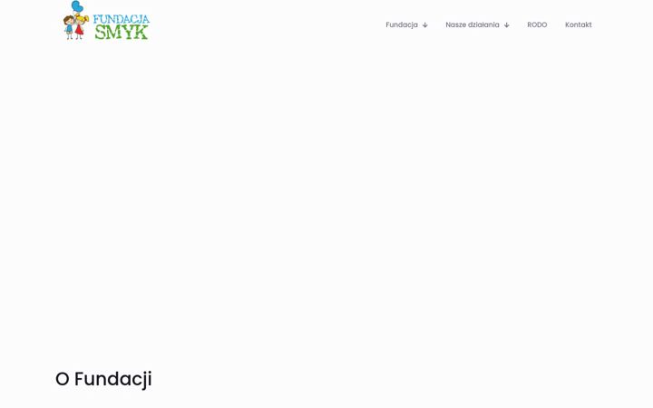 Screenshot of fundacjasmyk.pl