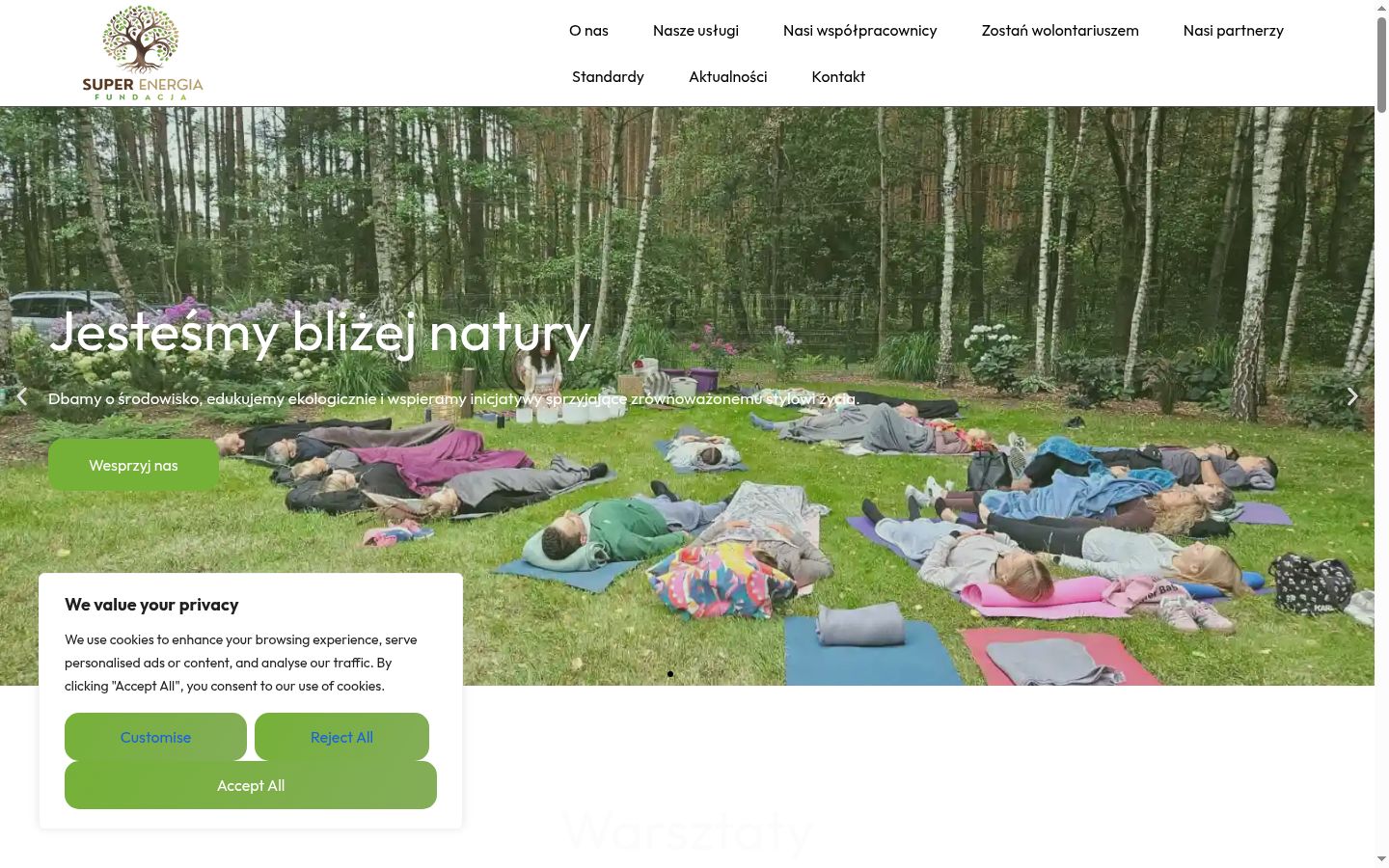 Sutikimo reklamjuostės, rodytos prieš bet kokią sąveiką, ekrano kopija