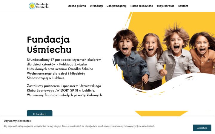 Screenshot of fundacjausmiechu.pl