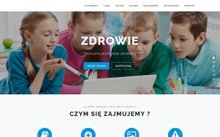 Screenshot of fundacjazdrowiibezpieczni.pl