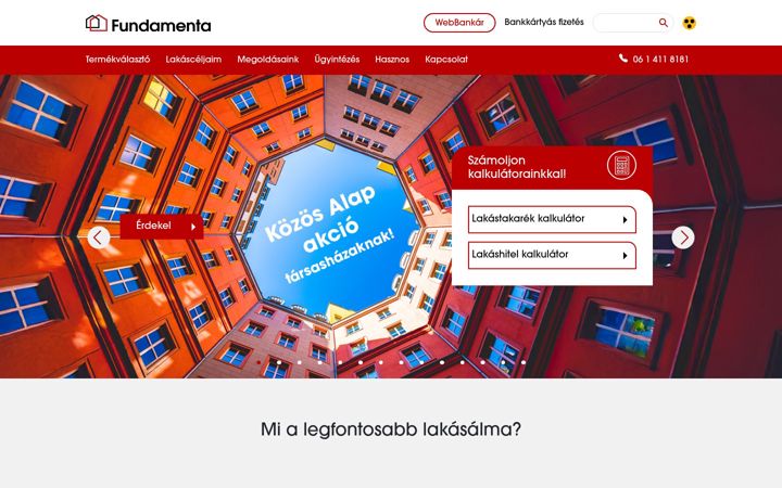 Screenshot of fundamenta.hu