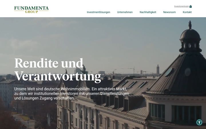 Screenshot di fundamentagroup.de